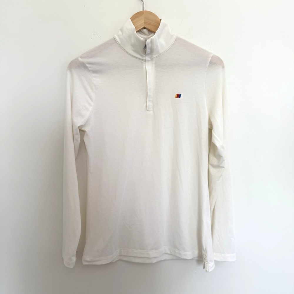 Peter‎ Millar Women's S White NASCAR Quarter Zip Evelyn Drirelease Pullover